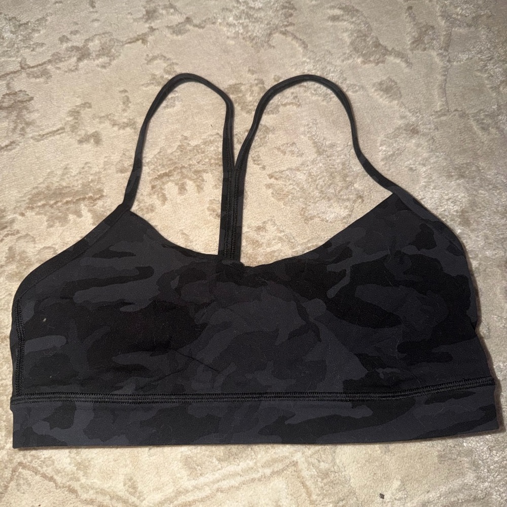 lululemon athletica Black Camouflage Sports Bra